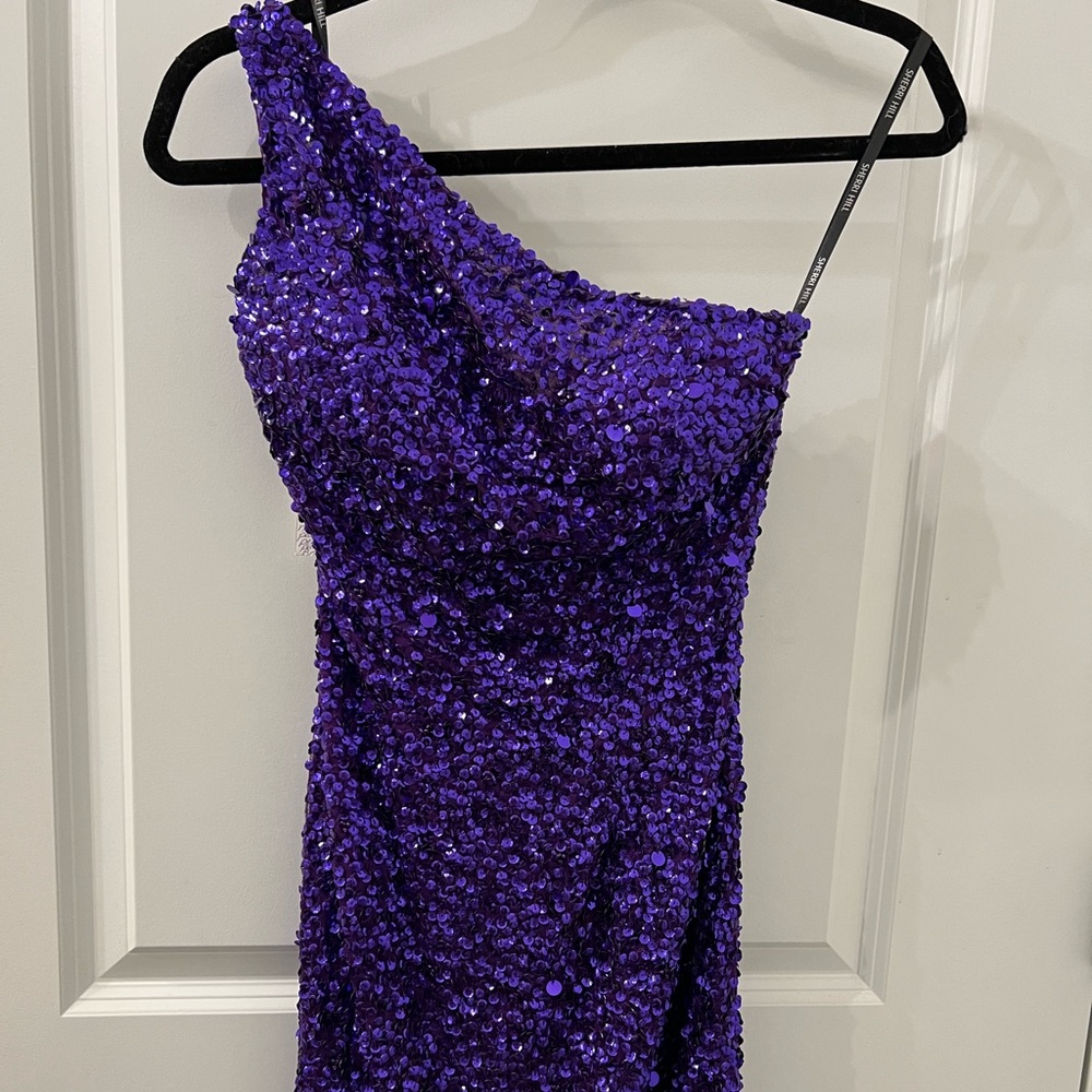 SHERRI HILL DRESS - one shoulder